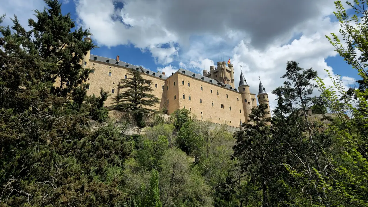 The Alcazar of Segovia with its fairytale turrets, a classic day trip destination from Madrid