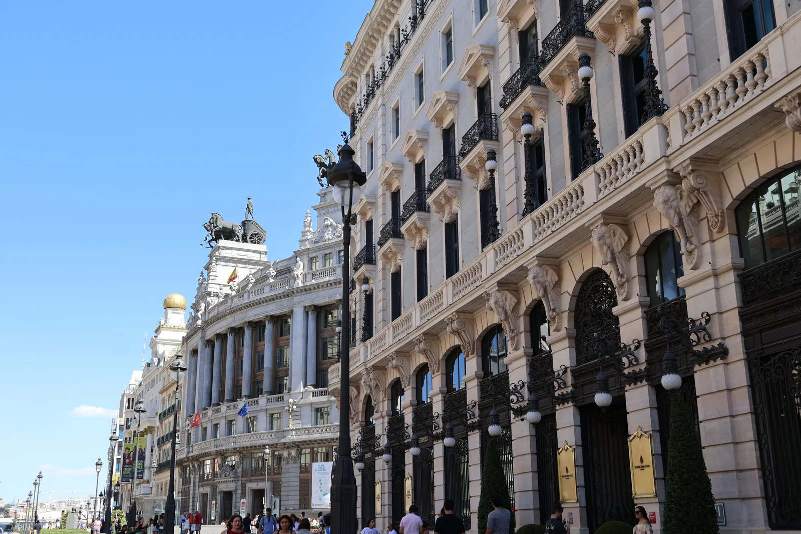 A grand arcaded plaza in the historic center of Madrid